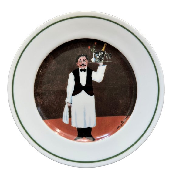 Vintage Williams-Sonoma ‘Sommelier’ Set of 6 - 8” plates Designed by Guy Buffet - Picture 5 of 9